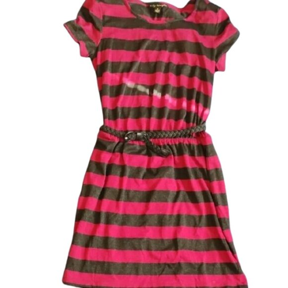 City Triangles Dresses & Skirts - 🚨5 For $25🚨 City Triangles Pink and Black Striped Mini Dress